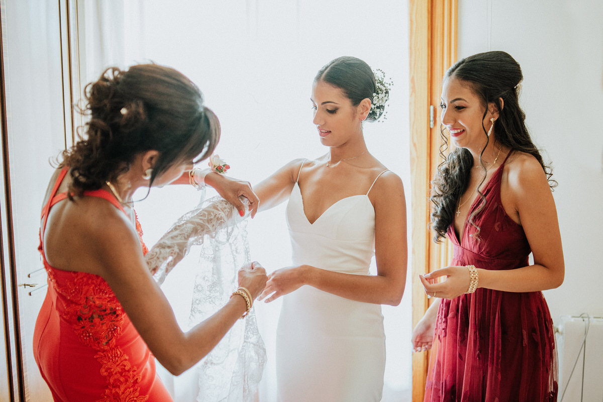 getting ready bride