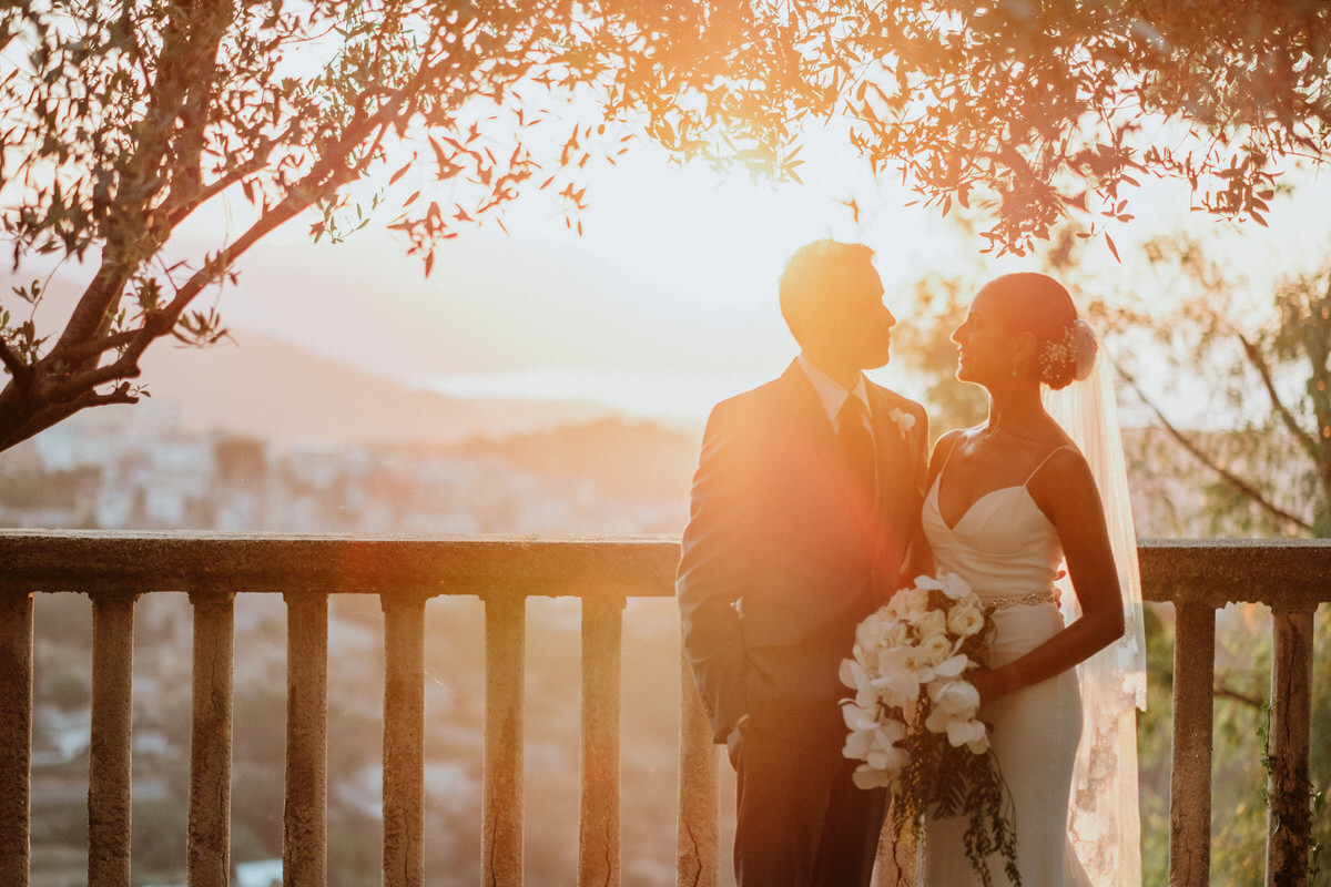 golden hour wedding in sicily